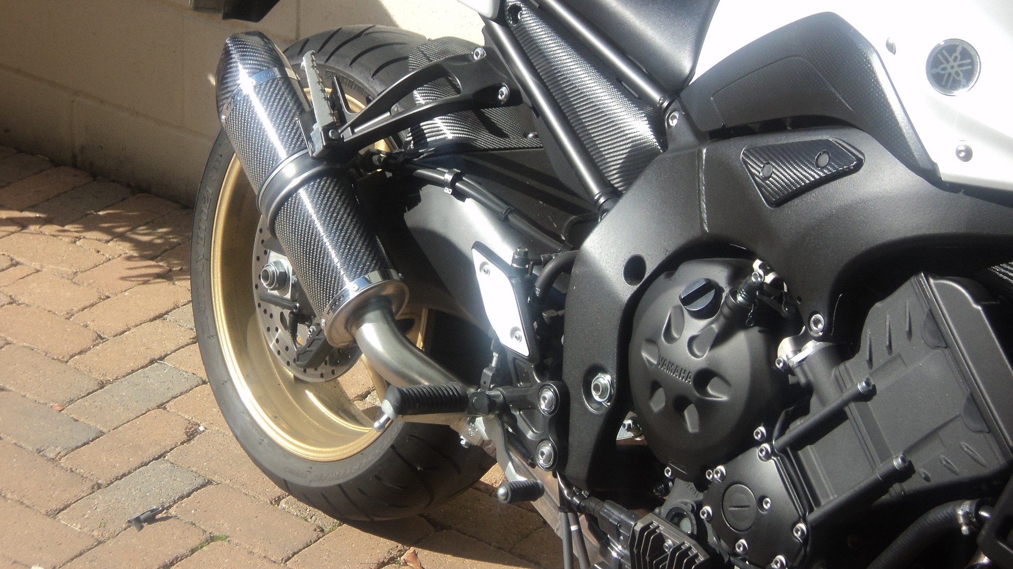 Exhaust for Yamaha FZ8 Special Carbon