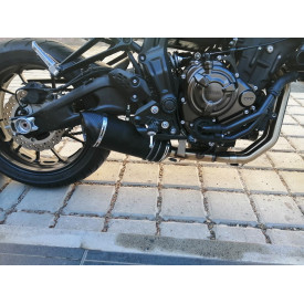 Doublefire Titanium Black Roadsitalia Yamaha MT-07 2017-2020