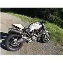 Short Titanium Black Roadsitalia Ducati Monster 696 796 1100