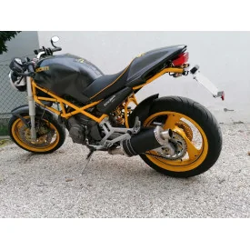 Short Titanium Black Bajo Roadsitalia Ducati Monster 600 620 695 750 800 900 1000 S4
