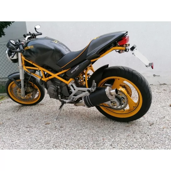 Short Titanium Black Basso Roadsitalia Ducati Monster 600 620 695 750 800 900 1000 S4