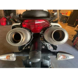 Short Titanium Black Roadsitalia Aprilia Shiver 750