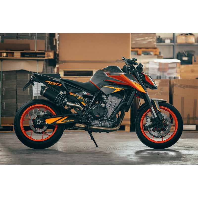 Scarico Ktm Duke 790 2018 2020 Doublefire Titanium Black