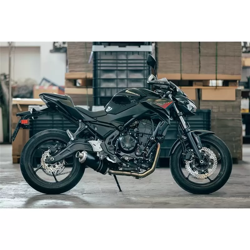 Nueve plan de estudios Delgado Escape deportivo para Kawasaki Ninja 650 2021- Short Titanium Black