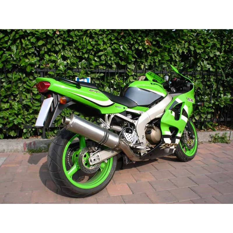 Exhaust for Kawasaki Zx-6r 636 1998-2002 Ovale Titanium