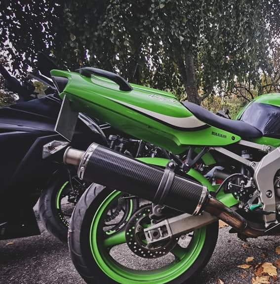 Exhaust for Kawasaki Zx-6r 636 1998-2002 Ovale Carbon