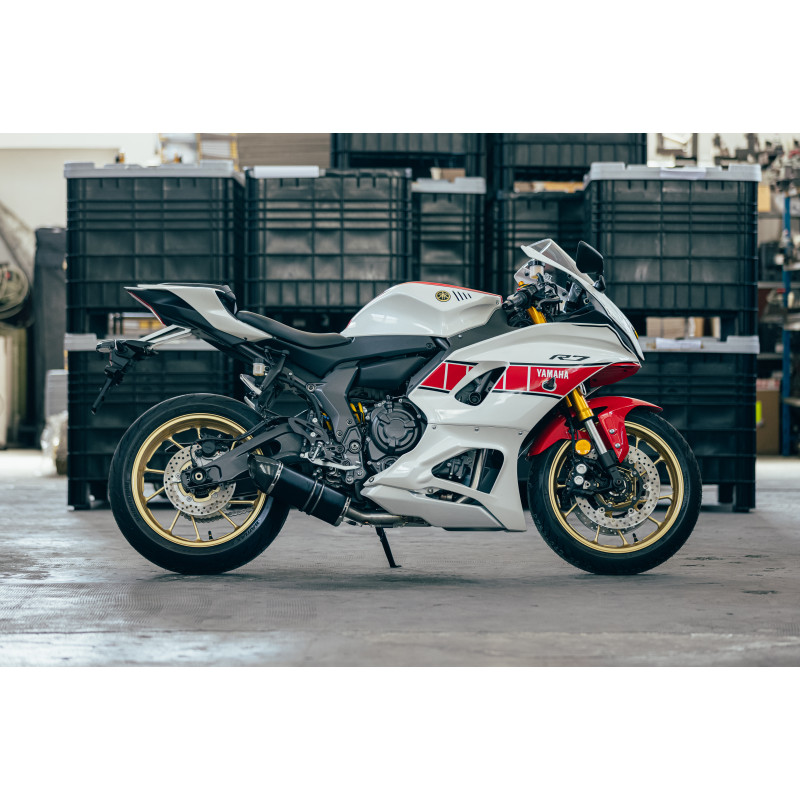 Exhaust for Yamaha R7 Projsix Titanium Black