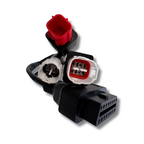 Motorrad OBD2 Diagnosekit + 3-in-1 Kabel (3Pin/4Pin + Euro5+ 6Pin)