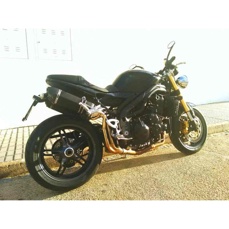 2 COPPIE FRECCE NERE 2 CORTE 2 LUNGHE UNIVERSALI OMOLOG TRIUMP Speed Triple 1050