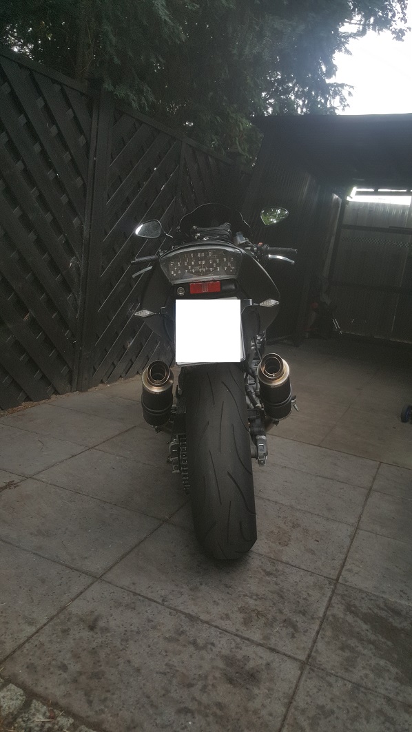 Exhaust for Honda VTR 1000 F Thunder Titanium Black
