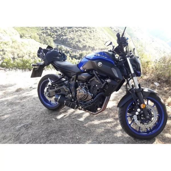Doublefire Titanium Black Roadsitalia Yamaha MT-07 2017-2020