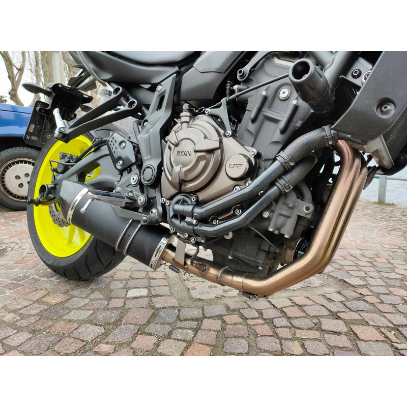 Exhaust for Yamaha MT 07 2014 2016 Special Titanium Black