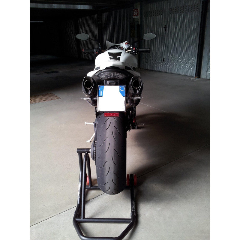2 COPPIE FRECCE NERE 2 CORTE 2 LUNGHE UNIVERSALI OMOLOG TRIUMP Speed Triple 1050